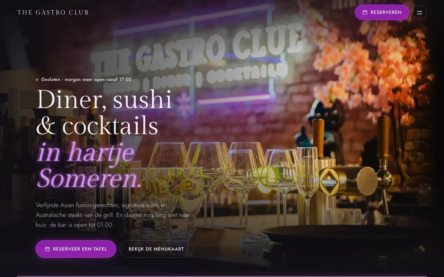 The Gastro Club homepage, built by AVALA on WordPress