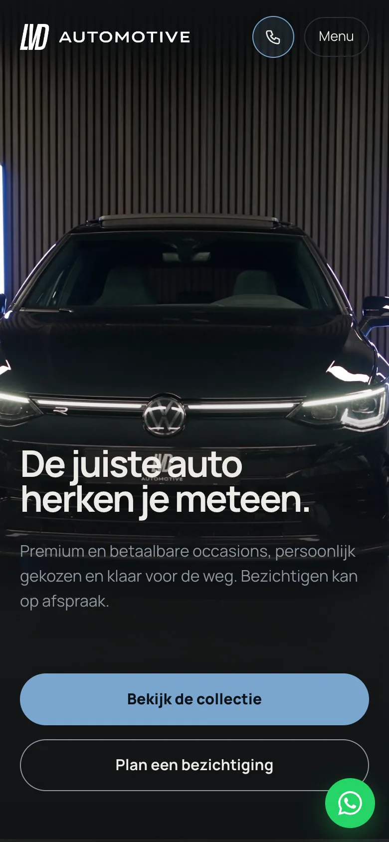 LVD Automotive on a phone